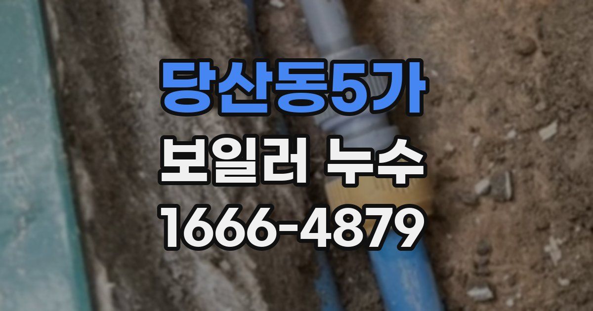 당산동5가 보일러 누수