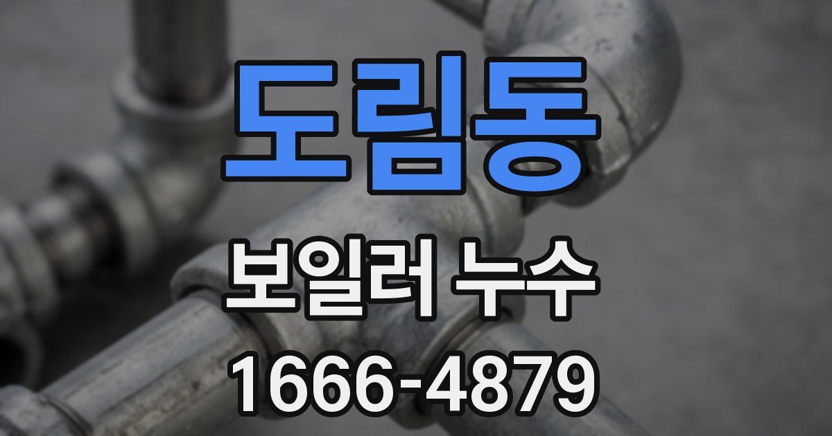 도림동 보일러 누수