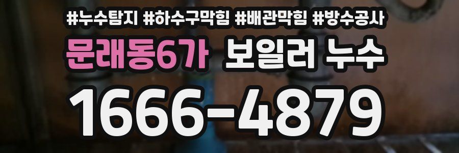 문래동6가 보일러 누수
