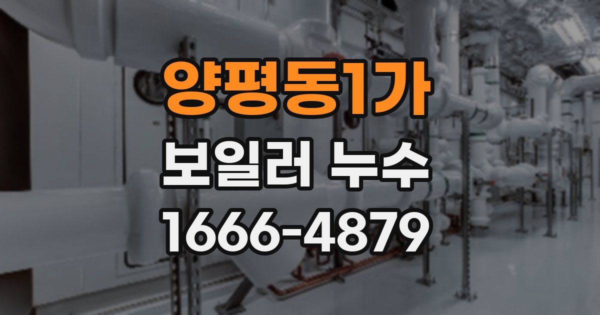 양평동1가 보일러 누수