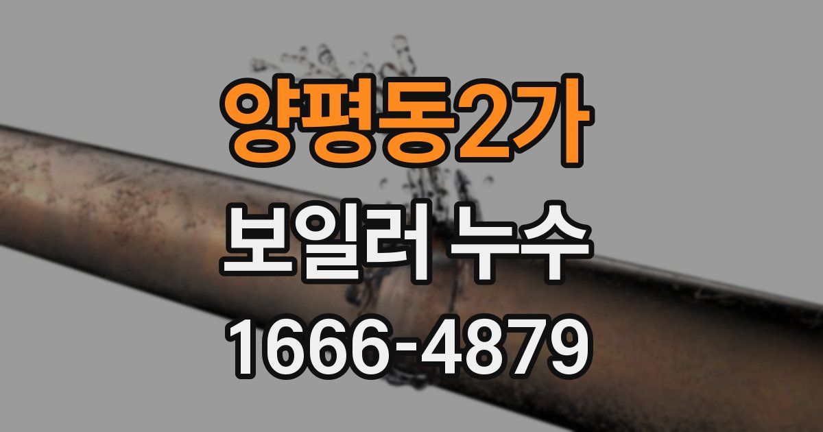 양평동2가 보일러 누수