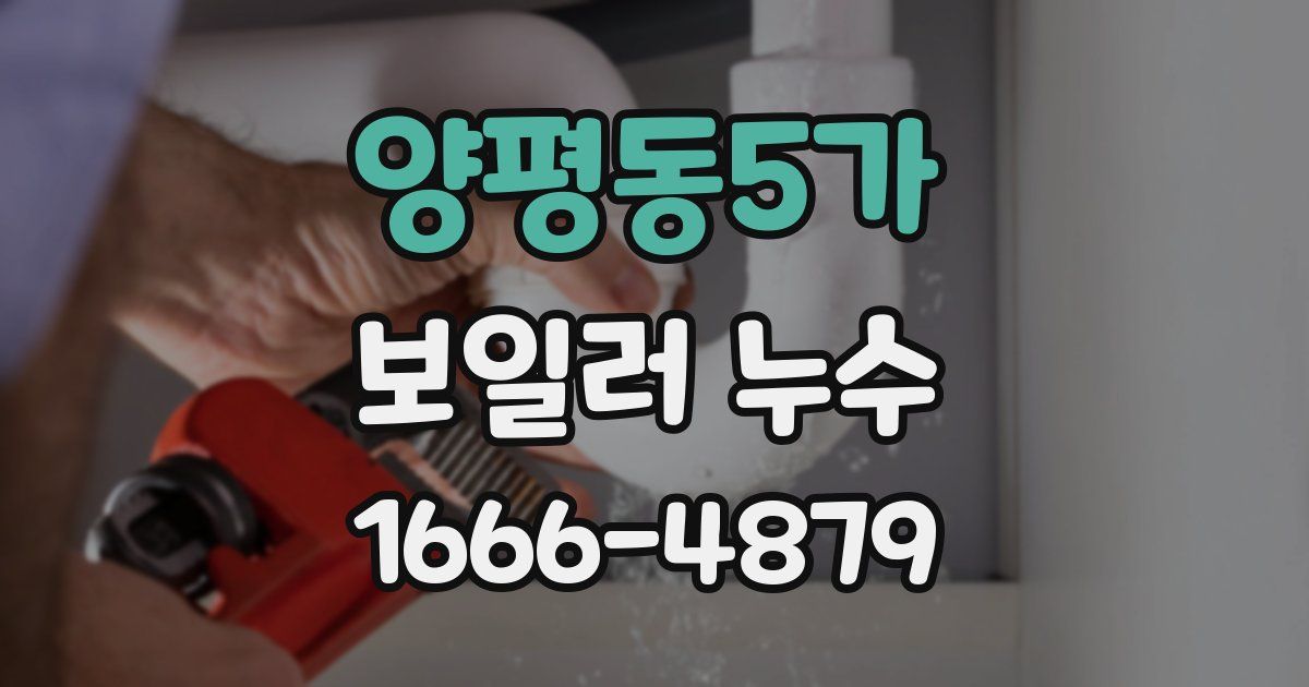 양평동5가 보일러 누수