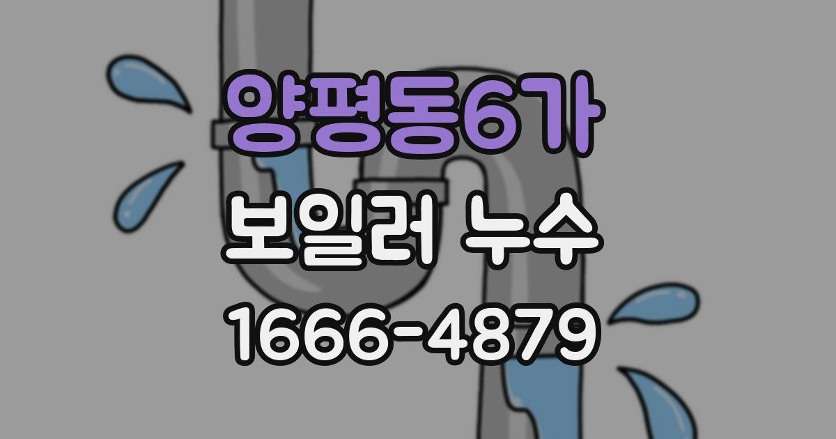 양평동6가 보일러 누수
