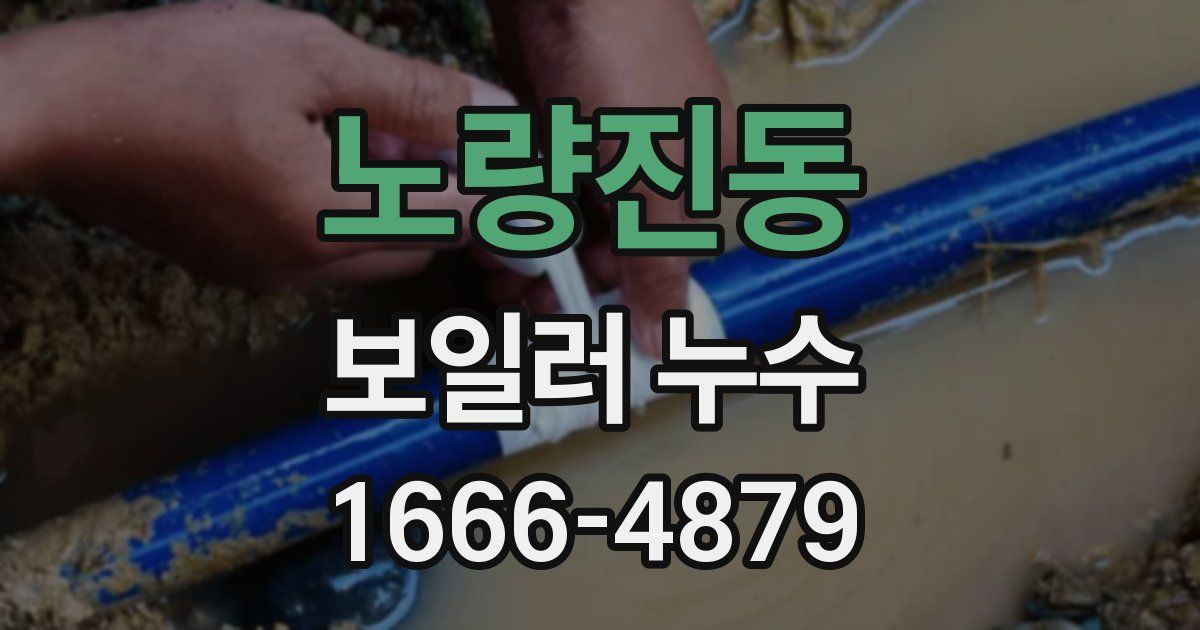 노량진동 보일러 누수