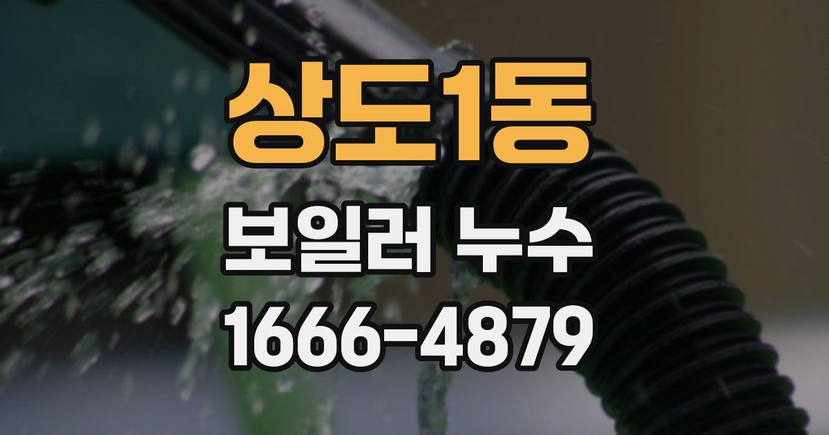 상도1동 보일러 누수