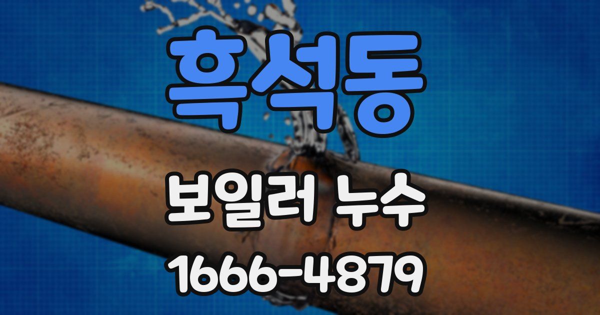 흑석동 보일러 누수