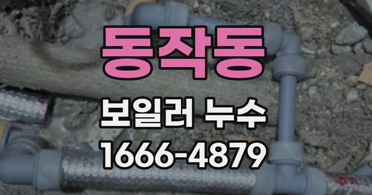 동작동 보일러 누수