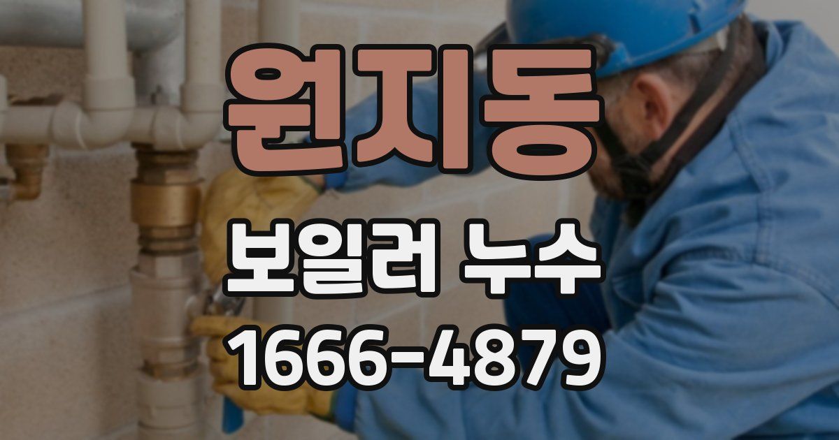 원지동 보일러 누수