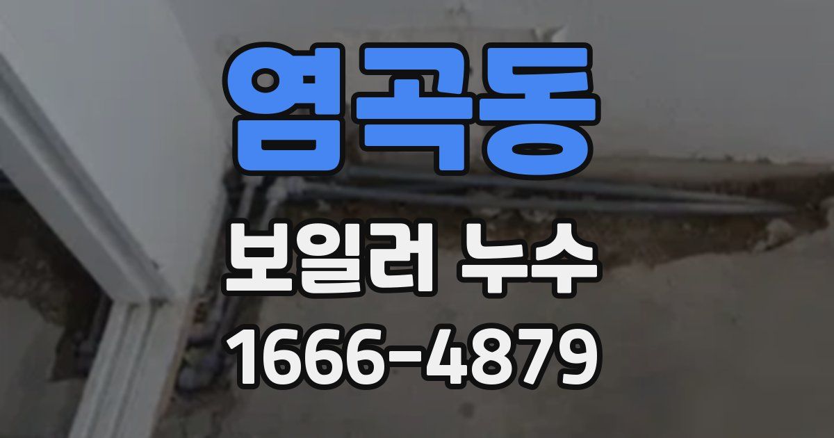 염곡동 보일러 누수