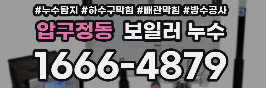 압구정동 보일러 누수