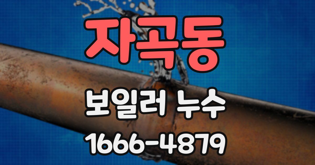 자곡동 보일러 누수