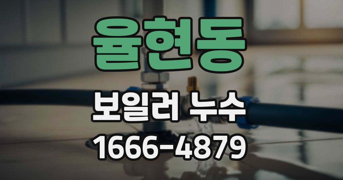 율현동 보일러 누수