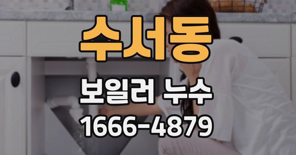 수서동 보일러 누수