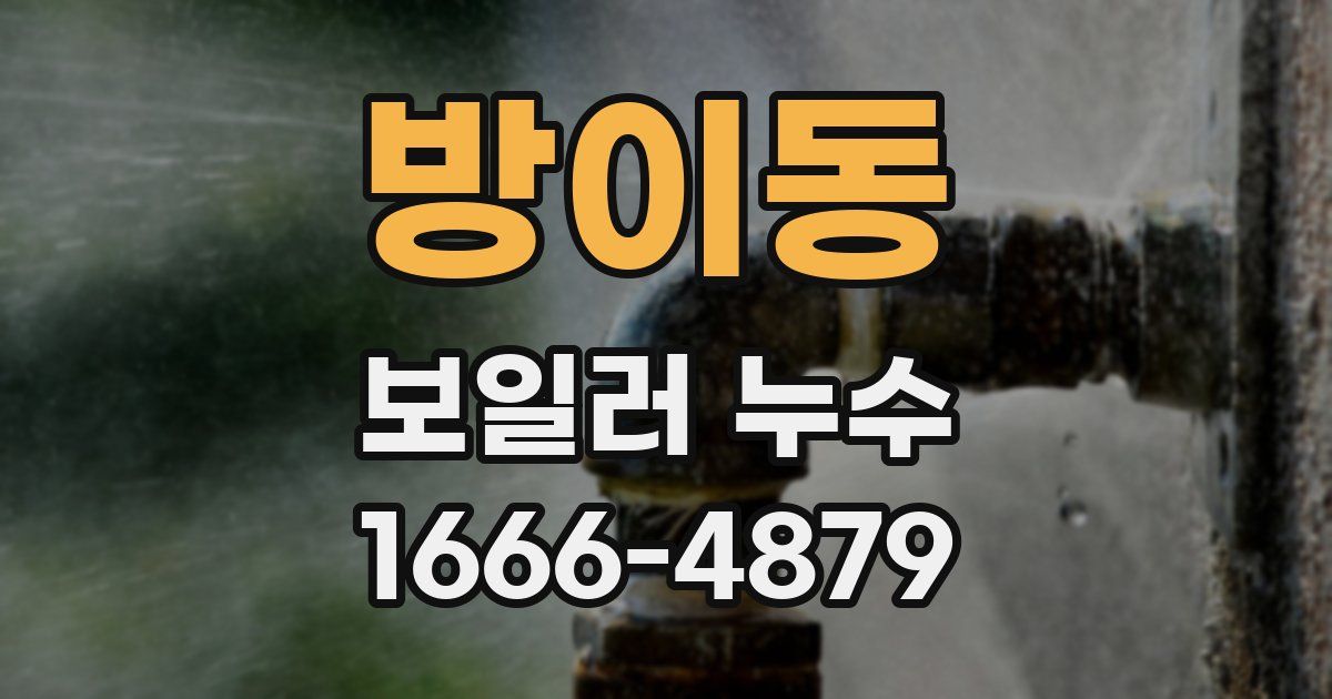 방이동 보일러 누수
