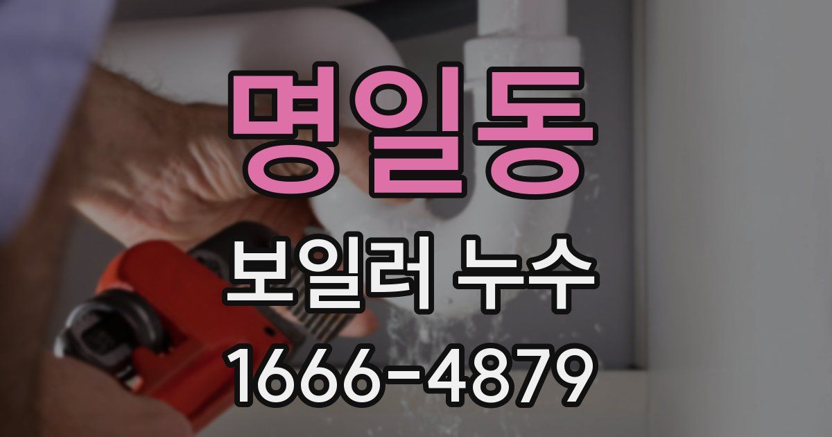 명일동 보일러 누수