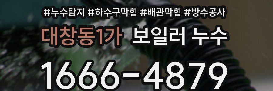 대창동1가 보일러 누수