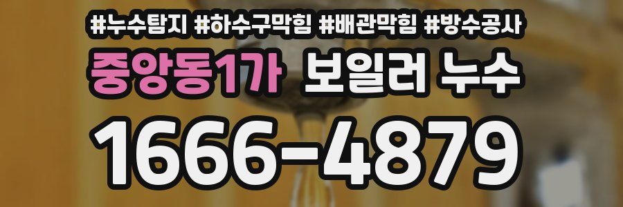 중앙동1가 보일러 누수