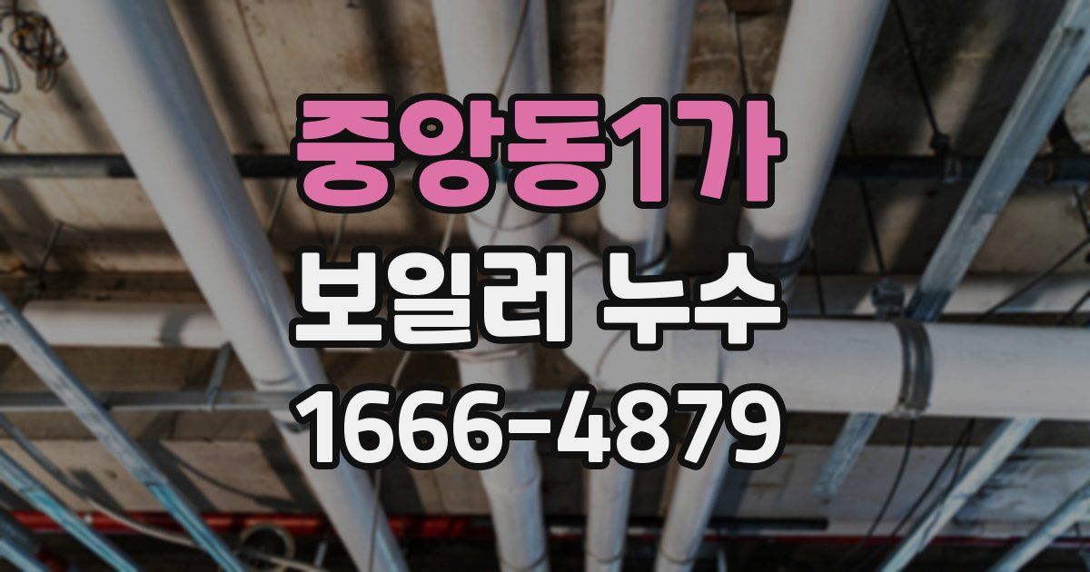 중앙동1가 보일러 누수