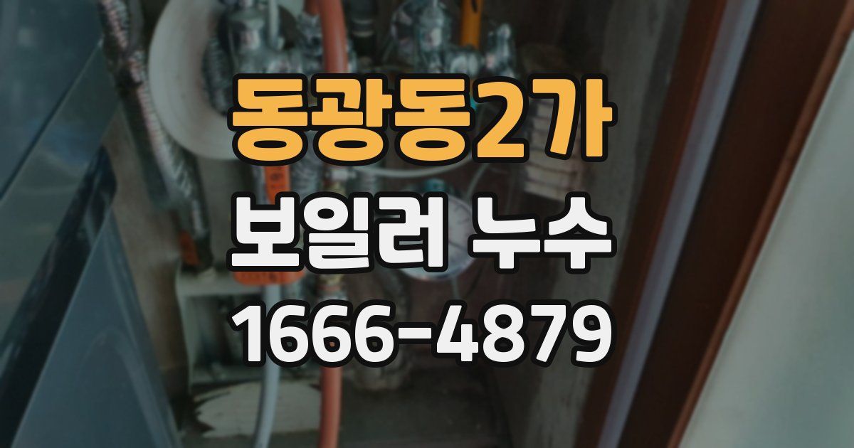 동광동2가 보일러 누수