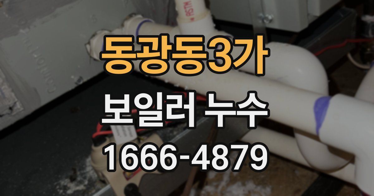 동광동3가 보일러 누수