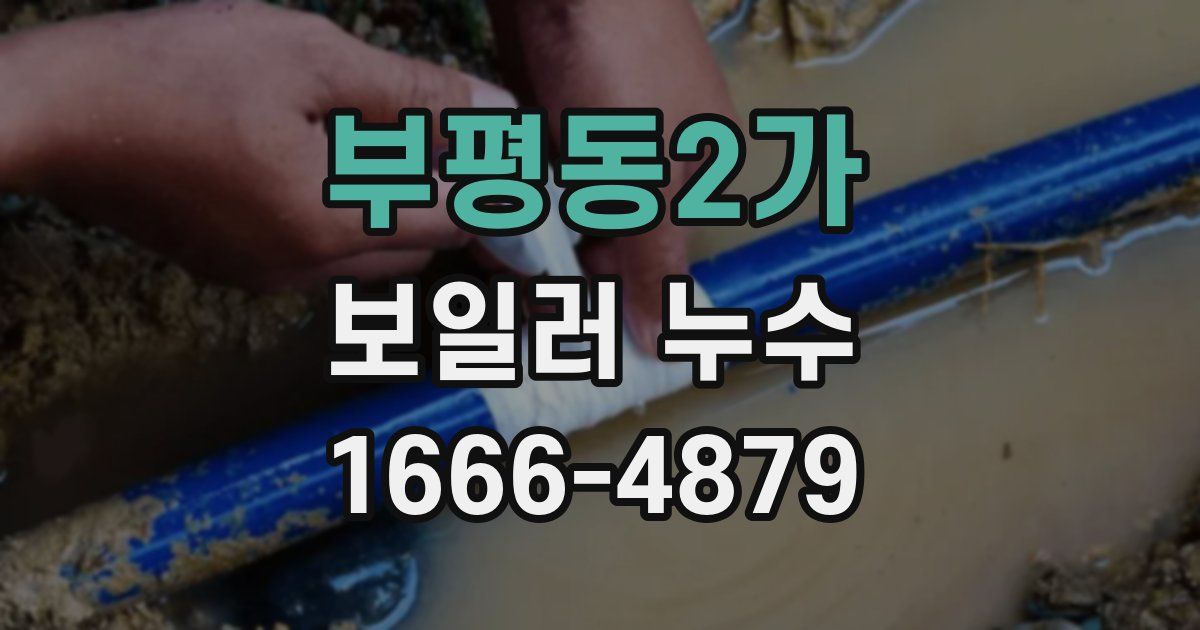 부평동2가 보일러 누수