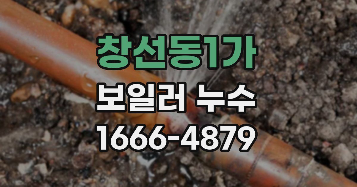 창선동1가 보일러 누수