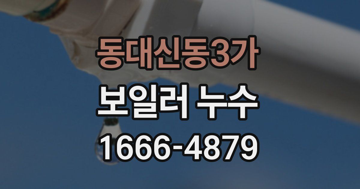 동대신동3가 보일러 누수