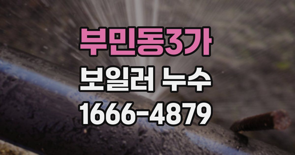 부민동3가 보일러 누수