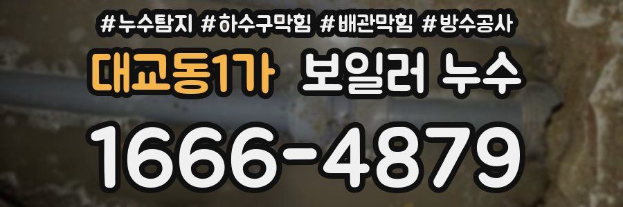 대교동1가 보일러 누수