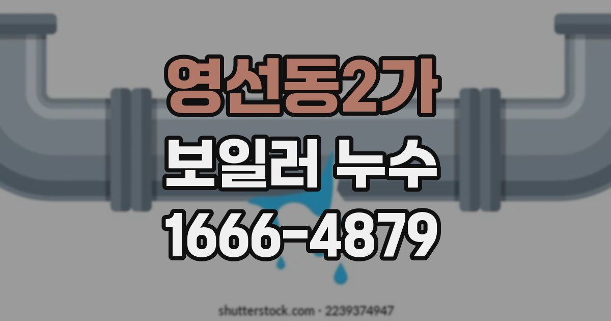 영선동2가 보일러 누수