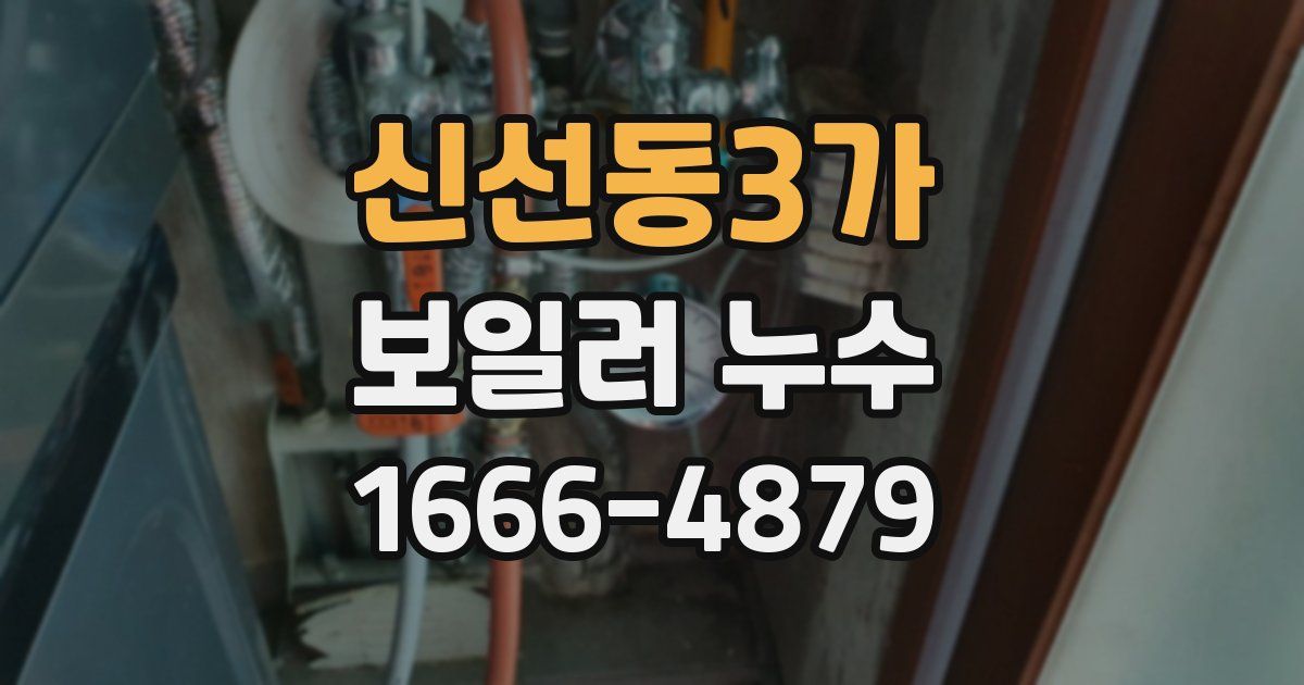 신선동3가 보일러 누수