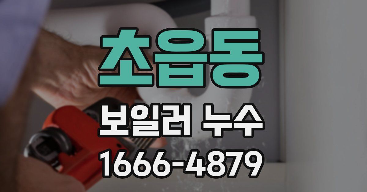 초읍동 보일러 누수