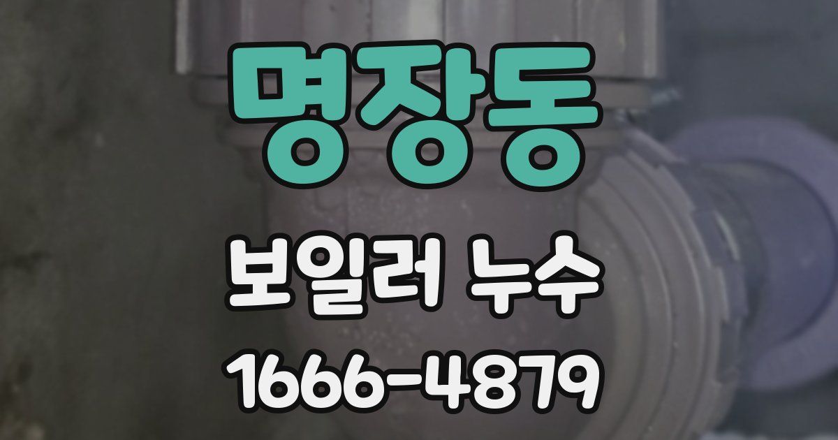 명장동 보일러 누수