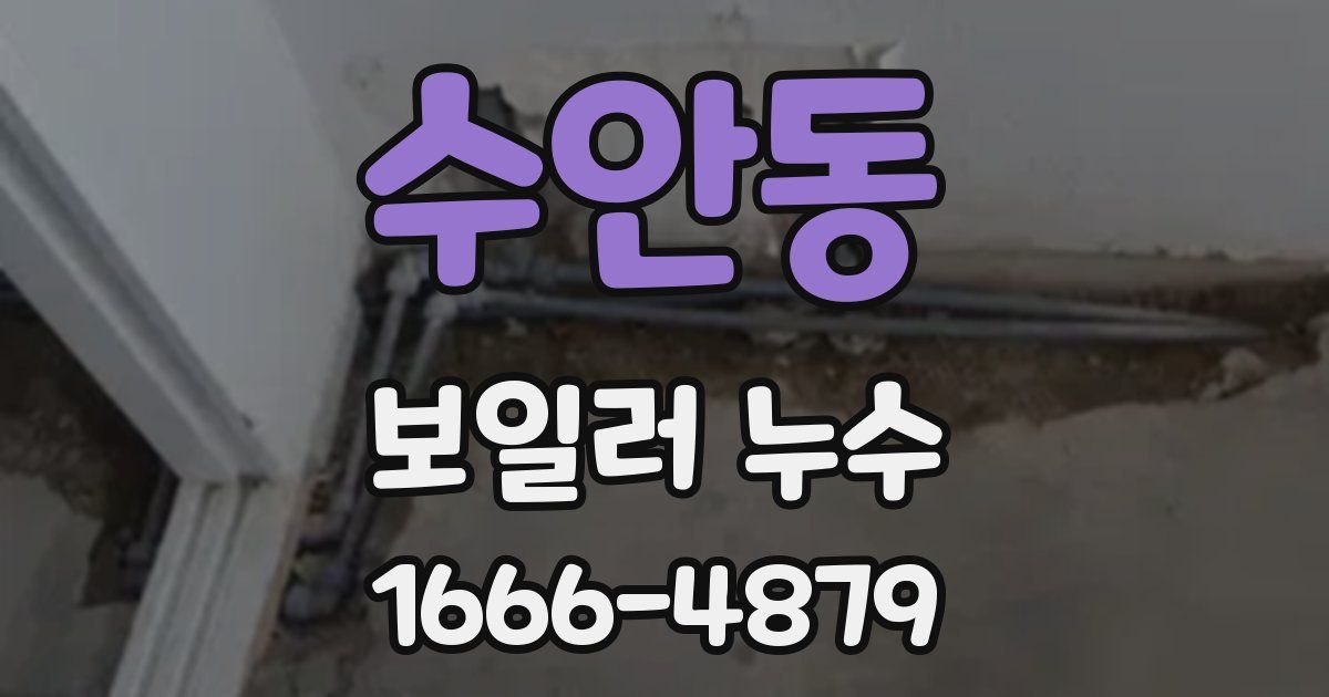 수안동 보일러 누수