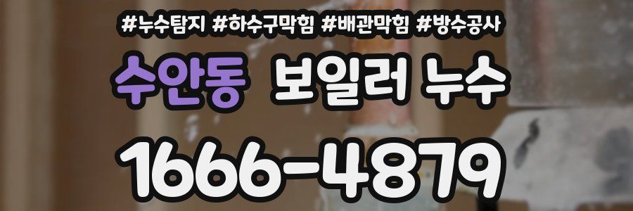 수안동 보일러 누수