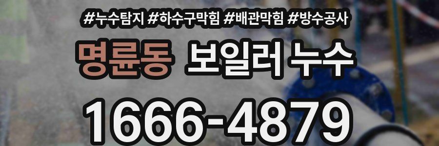 명륜동 보일러 누수