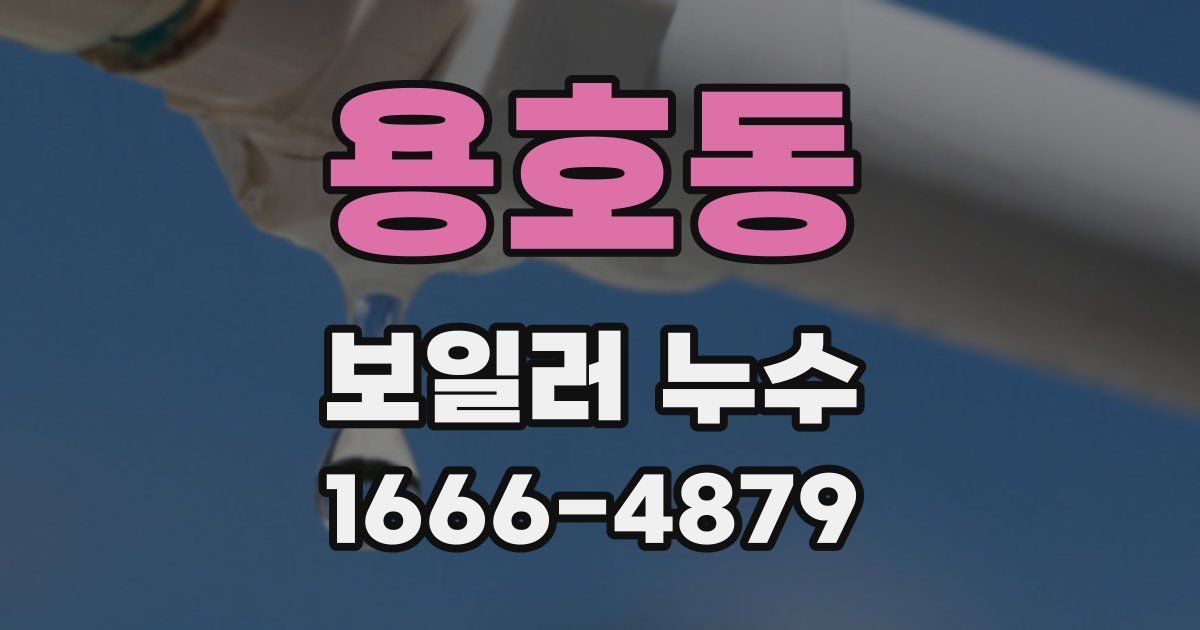 용호동 보일러 누수