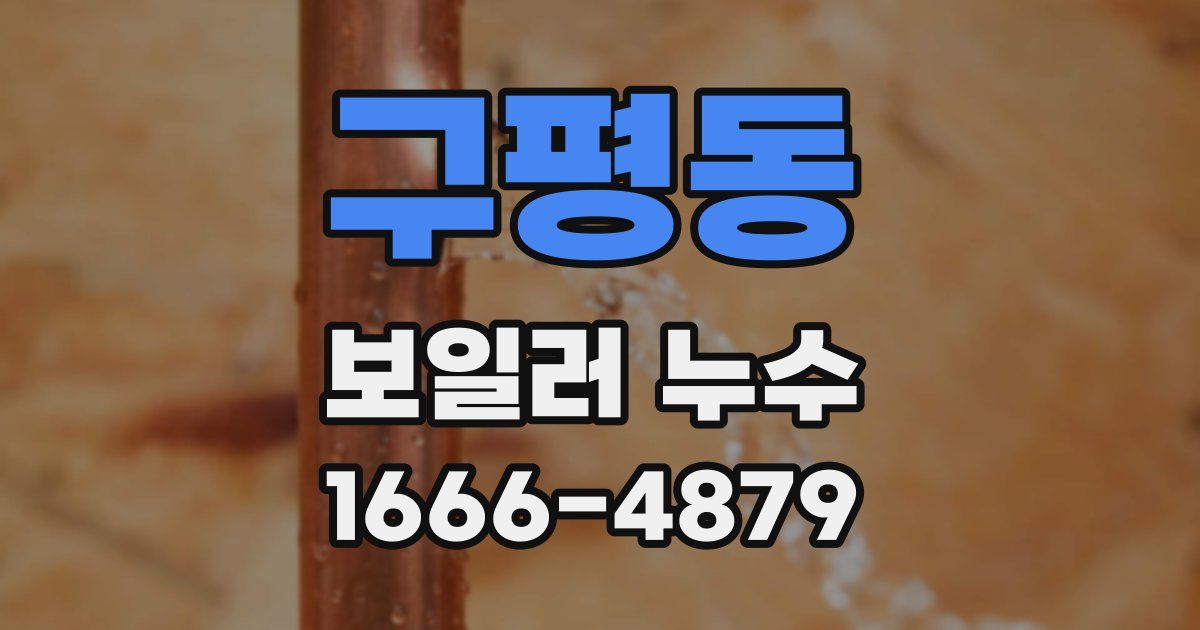 구평동 보일러 누수