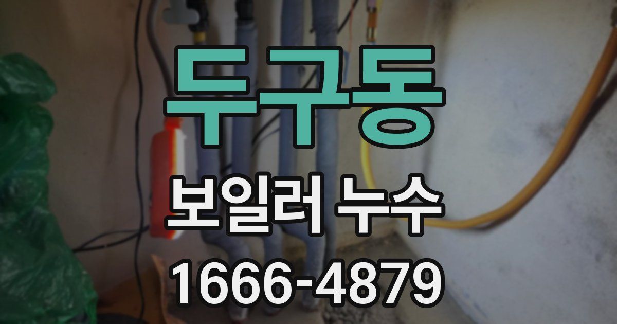 두구동 보일러 누수