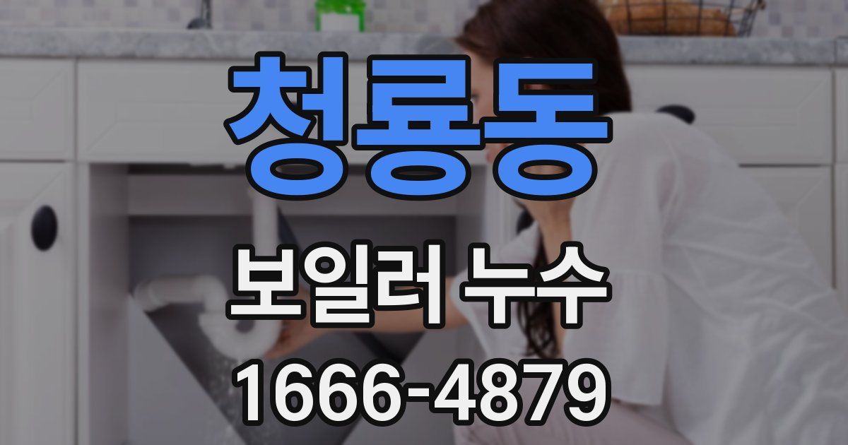 청룡동 보일러 누수