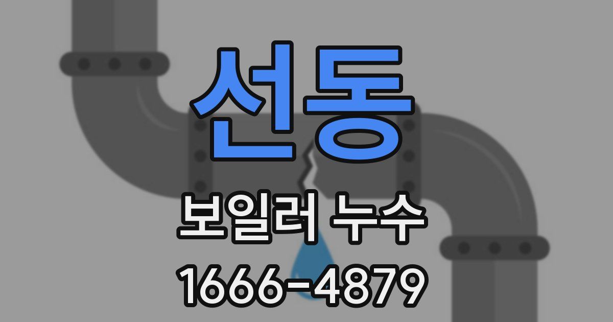 선동 보일러 누수