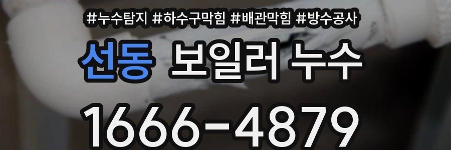 선동 보일러 누수