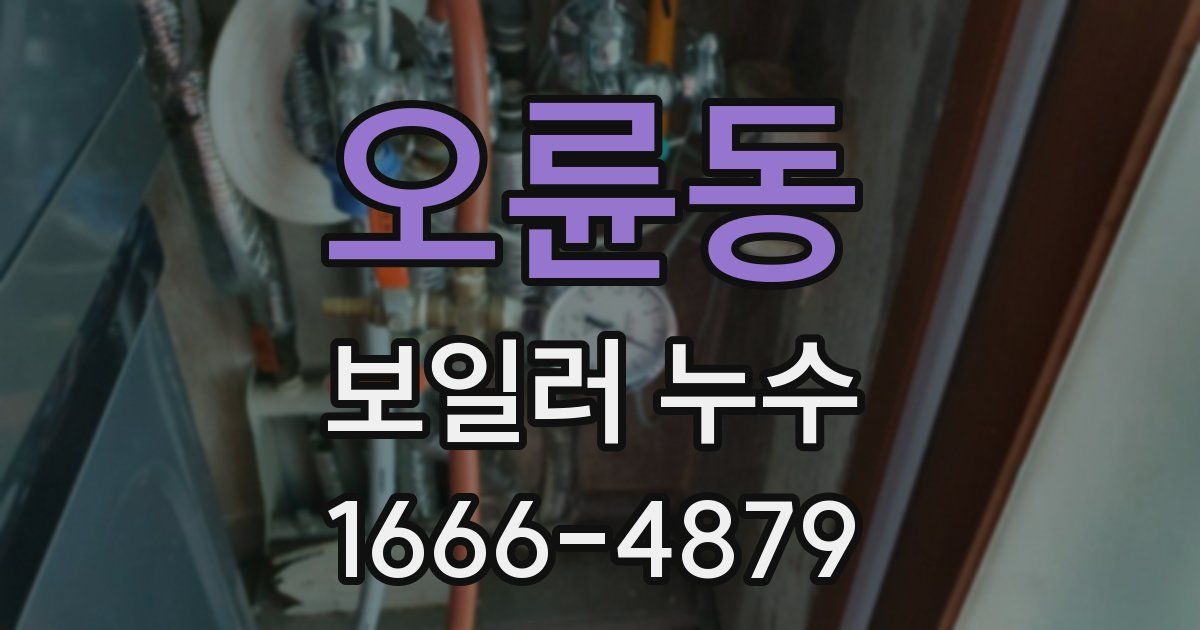오륜동 보일러 누수