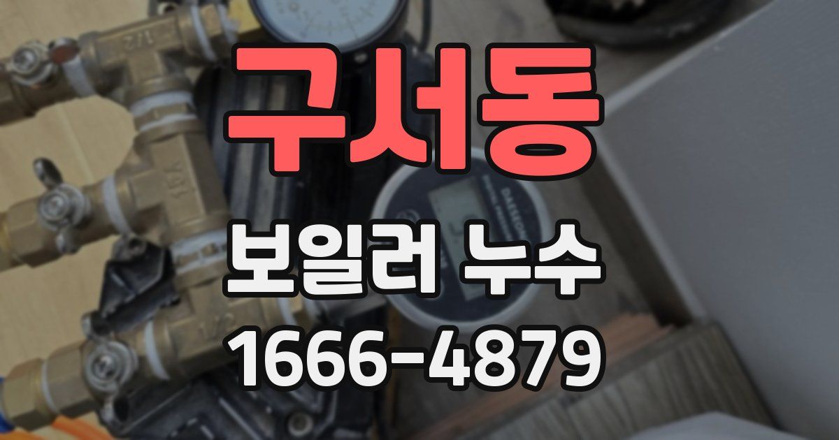 구서동 보일러 누수