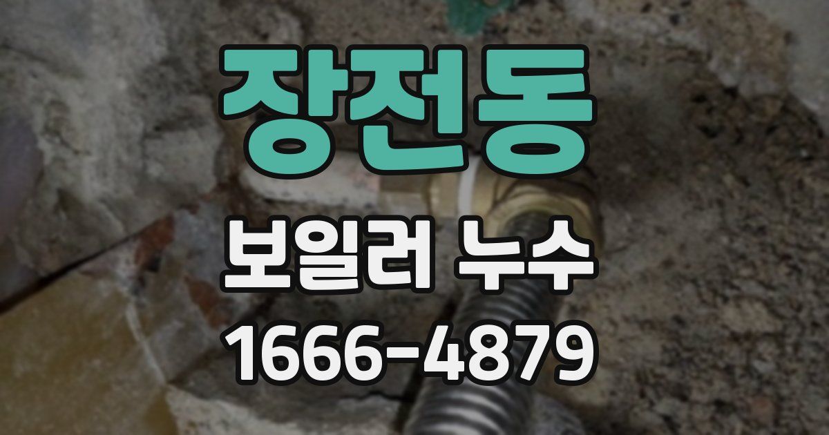 장전동 보일러 누수