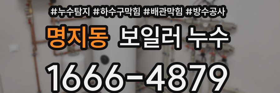 명지동 보일러 누수