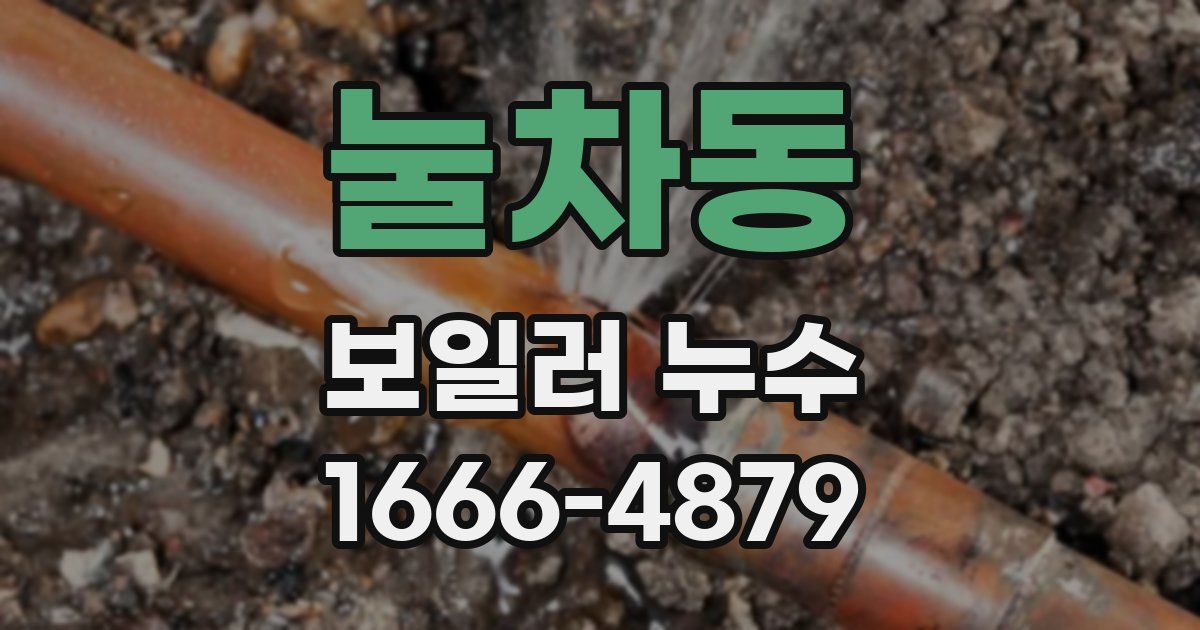 눌차동 보일러 누수