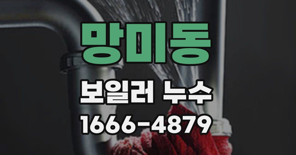 망미동 보일러 누수