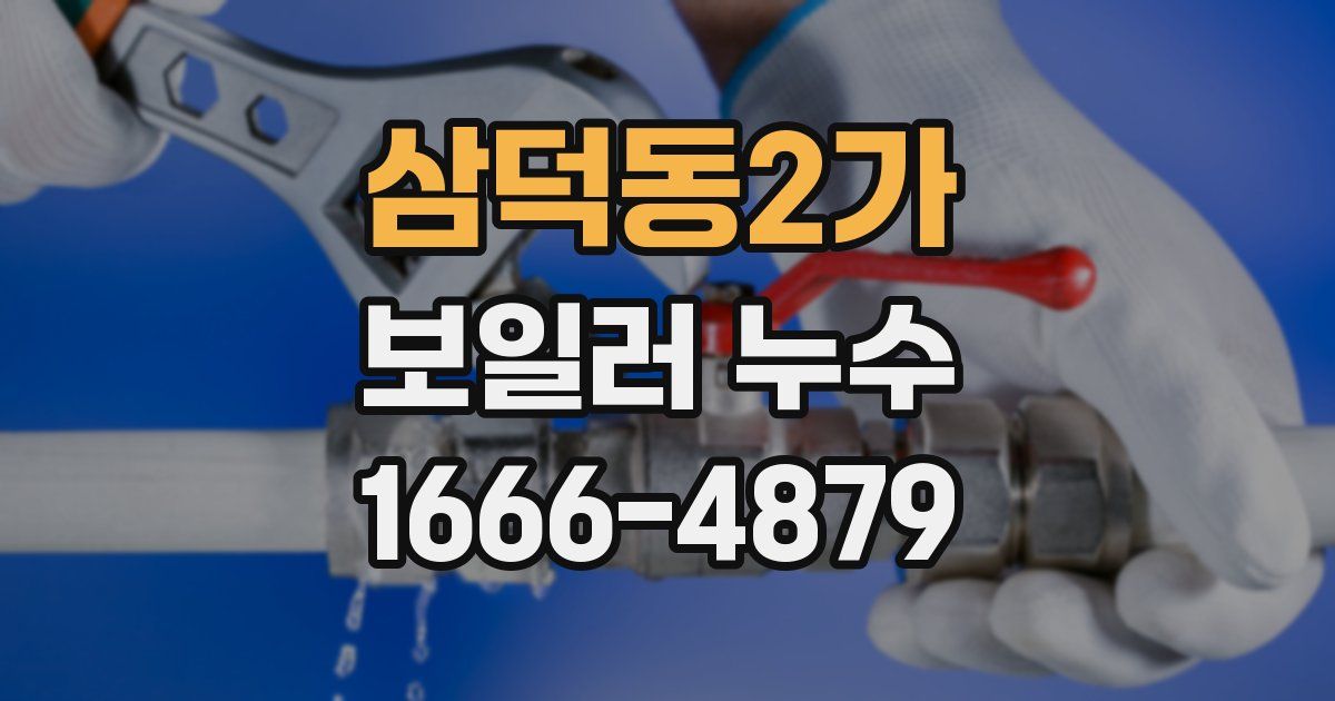삼덕동2가 보일러 누수