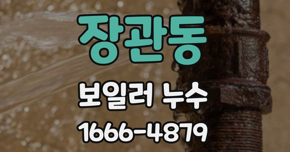 장관동 보일러 누수